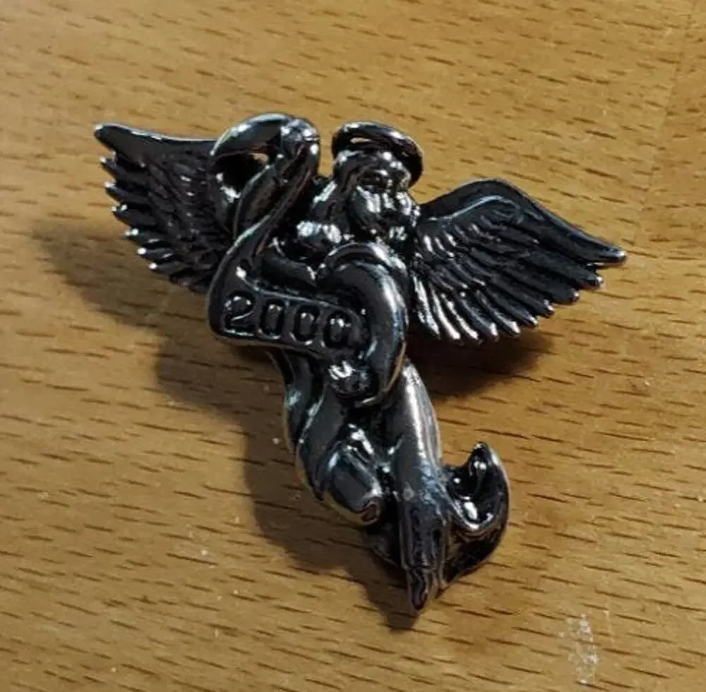 Angel 2000 Signed Christmas Religious Holiday Pin